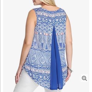 Torrid Tribal Print Hi-Lo Tank Top